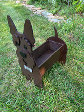 Load image into Gallery viewer, Let this adorable Scottie Dog Planter help welcome guests to your home. Custom dog tags with your dogs name also available (please message us - adds $5 to cost of planter box). Great gift for the dog lovers in your life!