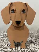 Load image into Gallery viewer, Let this adorable Dachshund Dog Planter box help welcome guests to your home. Custom dog tags with your dogs name also available here. Great gift for the dog lovers in your life!