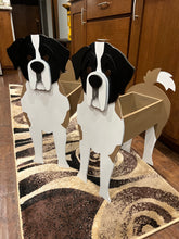 Load image into Gallery viewer, Let this adorable St. Bernard Planter Box welcome guests to your home.