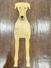 Load image into Gallery viewer, Let this adorable Greyhound Planter Box welcome guests to your home! With its distinctive Greyhound shape and sweet personality, this handmade and hand-painted planter is a unique way to celebrate one of the most elegant and lovable dog breeds.