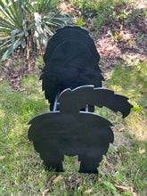 Load image into Gallery viewer, Bring some furry love to your home with our charming Newfoundland Dog 'Newfie' Planter. Not only does it welcome guests with it's adorable design, but you can also add a custom dog tag with your pet's name for an extra personal touch (additional $5).