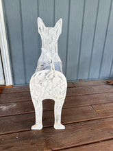 Load image into Gallery viewer, Let this adorable Australian Cattle Dog / Blue Heeler Dog Planter help welcome guests to your home.  Custom dog tags with your dogs name also available.  Great gift for the dog lovers in your life!