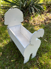 Load image into Gallery viewer, Let this adorable Maltese Dog Planter help welcome guests to your home.  Custom dog tags with your dogs name also available (please message us - adds $5 to cost of planter box).  Great gift for the dog lovers in your life!