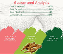 Load image into Gallery viewer, Chicken Feet Natural Dog Treats – Crunchy, Simple, Irresistible
Give your dog a treat that’s as wholesome as it is delicious with our Chicken Feet Natural Dog Treats. Made from 100% pure chicken feet, these crunchy chews deliver big flavor with nothing extra—no artificial preservatives, colors, or flavors. Just a clean, natural snack dogs can’t get enough of.