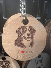 Load image into Gallery viewer, Bernese Mountain Dog keychain