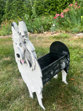 Load image into Gallery viewer, Let this adorable Sheltie Planter box / decor help welcome guests to your home (custom design shown).  Custom dog tags with your dogs name also available here. Great gift for the dog lovers in your life!