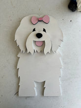 Load image into Gallery viewer, Bring some canine charm to your home with our adorable Coton de Tulear Dog Planter. Not only does it welcome guests with its cute design, but you can also add a custom dog tag with your pet's name for an extra personal touch (available through our dog tag listing). The perfect gift for dog lovers, this planter is sure to bring a smile to anyone's face. Get yours now and show your love for man's best friend!