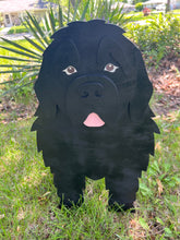 Load image into Gallery viewer, Bring some furry love to your home with our charming Newfoundland Dog 'Newfie' Planter.  Not only does it welcome guests with it's adorable design, but you can also add a custom dog tag with your pet's name for an extra personal touch (additional $5).  The perfect gift for dog lovers, this planter is sure to bring a smile to anyone's face.  Get yours now and show your love for man's best friend.