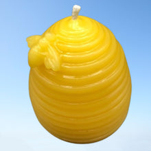 Load image into Gallery viewer, Bring the beauty of nature to your special event with our adorable beehive / skep, votive sized beeswax candle. Perfect as party favors, baby shower gifts, wedding favors, souvenirs, or birthday presents.
