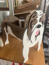 Load image into Gallery viewer, Add a bold and lovable touch to your home décor with our Bulldog Planter Box / Decor—a charming statement piece that’s sure to make guests smile! With its signature wrinkled face and sturdy stance, this handcrafted Bulldog design brings personality and warmth to your porch, entryway, or indoor space.