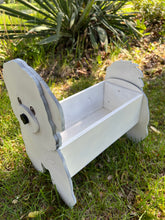 Load image into Gallery viewer, Bring some furry love to your home with our charming Bichon Frise Dog Planter.  Not only does it welcome guests with it's adorable design, but you can also add a custom dog tag with your pet's name for an extra personal touch (additional $5).  The perfect gift for dog lovers, this planter is sure to bring a smile to anyone's face.  Get yours now and show your love for man's best friend.