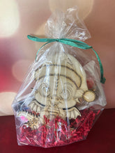 Load image into Gallery viewer, Keep the littles busy this year with these fun Christmas Paint Kits featuring your choice of a Reindeer, Santa, a Snowman or a Christmas Dragon.  Masking is left on wood design to help children with painting them.  Peel each part before painting.