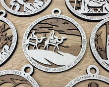 Load image into Gallery viewer, These beautiful Christmas Story Ornaments depict the story of Jesus and are sure to add to your holiday decor.  