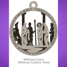 Load image into Gallery viewer, These beautiful Christmas Story Ornaments depict the story of Jesus and are sure to add to your holiday decor.  