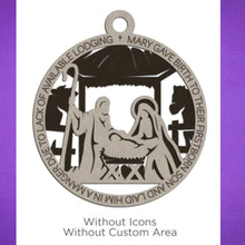 Load image into Gallery viewer, These beautiful Christmas Story Ornaments depict the story of Jesus and are sure to add to your holiday decor.  