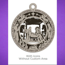 Load image into Gallery viewer, These beautiful Christmas Story Ornaments depict the story of Jesus and are sure to add to your holiday decor.  