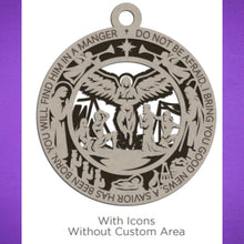 Load image into Gallery viewer, These beautiful Christmas Story Ornaments depict the story of Jesus and are sure to add to your holiday decor.  