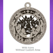 Load image into Gallery viewer, These beautiful Christmas Story Ornaments depict the story of Jesus and are sure to add to your holiday decor.  