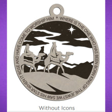 Load image into Gallery viewer, These beautiful Christmas Story Ornaments depict the story of Jesus and are sure to add to your holiday decor.  