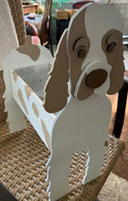 Load image into Gallery viewer, Let this adorable Cocker Spaniel Dog Planter help welcome guests to your home.  Custom dog tags with your dogs name also available).  Great gift for the dog lovers in your life!