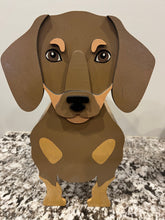 Load image into Gallery viewer, Let this adorable Dachshund Dog Planter box help welcome guests to your home. Custom dog tags with your dogs name also available here. Great gift for the dog lovers in your life!