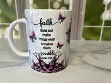 Load image into Gallery viewer, Add some flare to your morning coffee with these custom, Personalized Photo Mugs.  Send your photos to FairyForged777@gmail.com & we’ll send you a proof of your mug.  You choose whatever text you’d like too or you can choose one of our designs.  Available in 11 or 15 oz sizes.