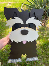 Load image into Gallery viewer, Let these adorable Schnauzer Planter Boxes help decorate your porch this summer.  The perfect gift for any dog lover.  These adorable pooches are all ready to bring smiles to your guest faces as they decorate your porch or deck.