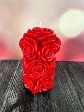 Load image into Gallery viewer, Rose Beeswax Pillar Candle 4 1/4"