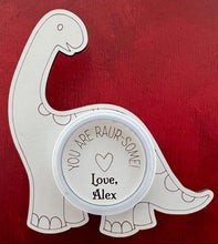Load image into Gallery viewer, These delightful, Personalized Valentine's Day Card Playdoh Holders – the perfect way to spread love and creativity among your child's classmates! Make this Valentine's Day extra special with these charming and unique card holders that not only showcase your child's thoughtfulness but also provide a fun and interactive experience.