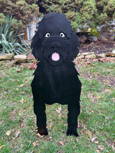 Load image into Gallery viewer, Let this adorable Goldendoodle Planter help welcome guests to your home. Custom dog tags with your dogs name also available. Great gift for the dog lovers in your life!