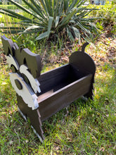 Load image into Gallery viewer, Let these adorable Schnauzer Planter Boxes help decorate your porch this summer.  The perfect gift for any dog lover.  These adorable pooches are all ready to bring smiles to your guest faces as they decorate your porch or deck.