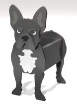 Load image into Gallery viewer, Let this adorable French Bulldog 'Frenchie' Dog Planter help welcome guests to your home.  Custom dog tags with your dogs name also available (see our dog tag listing to add this to your order).  Great gift for the dog lovers in your life!