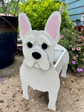 Load image into Gallery viewer, Let this adorable French Bulldog 'Frenchie' Dog Planter help welcome guests to your home.  Custom dog tags with your dogs name also available (see our dog tag listing to add this to your order).  Great gift for the dog lovers in your life!