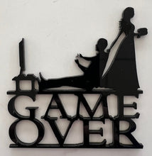 Load image into Gallery viewer, Add a playful twist to your wedding, engagement party, or anniversary with these hilarious cake toppers! Featuring designs like the bride dragging her husband-to-be to the altar—whether he’s fishing, gaming, fixing cars, or even having to be dragged there by force (LOL!) — these toppers are perfect for couples who love to celebrate with humor.