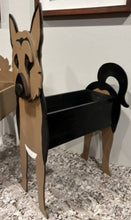 Load image into Gallery viewer, Let this adorable German Shepherd Dog Planter box help welcome guests to your home. Custom dog tags with your dogs name also available here. Great gift for the dog lovers in your life! 