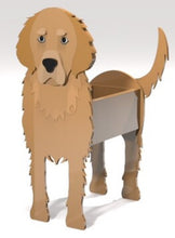 Load image into Gallery viewer, Let this adorable Golden Retriever Dog Planter help welcome guests to your home. Custom dog tags with your dogs name also available. Great gift for the dog lovers in your life!