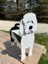 Load image into Gallery viewer, Let this adorable Goldendoodle Planter help welcome guests to your home. Custom dog tags with your dogs name also available. Great gift for the dog lovers in your life!