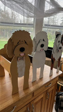Load image into Gallery viewer, Let this adorable Goldendoodle Planter help welcome guests to your home. Custom dog tags with your dogs name also available. Great gift for the dog lovers in your life!
