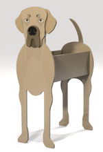 Load image into Gallery viewer, Let this adorable Great Dane Planter help welcome guests to your home. Custom dog tags with your dogs name also available. Great gift for the dog lovers in your life!