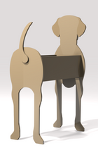 Load image into Gallery viewer, Let this adorable Great Dane Planter help welcome guests to your home. Custom dog tags with your dogs name also available. Great gift for the dog lovers in your life!