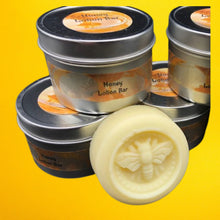 Load image into Gallery viewer, These handy lotion bars are great when you're on the go or for everyday use! Natural body heat slightly melts a bit of the lotion onto your hands. Great for elbows and dry areas. It leaves your skin feeling smooth and hydrated. The beeswax adds a barrier of protection that keeps the lotion where you put it longer.  Great for Valentine's Day gifts, bridal party gifts, bridal showers, baby showers, or gifts for friends.