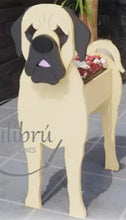 Load image into Gallery viewer, Bring some furry love to your home with our charming Mastiff Dog Planter.  Not only does it welcome guests with it's adorable design, but you can also add a custom dog tag with your pet's name for an extra personal touch (additional $5).  The perfect gift for dog lovers, this planter is sure to bring a smile to anyone's face.  Get yours now and show your love for man's best friend.