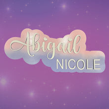 Load image into Gallery viewer, Add a charming, personalized touch to your little one’s space with our Custom Kids Name Signs! Perfect for nurseries, bedrooms, or playrooms, these beautifully crafted name signs bring warmth and personality to any décor.