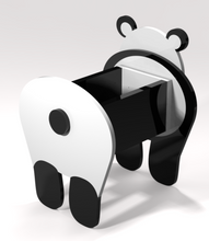 Load image into Gallery viewer, Bring charm to your home with our handmade Panda Bear Planter Box.  The perfect gift for animal lovers, this planter will add a touch of whimsy to any room.  You can even personalize it with a custom name tag featuring your pet's name (additional $5).  Handmade with care, this planter is sure to be a treasured addition to your home.  