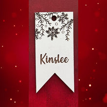 Load image into Gallery viewer, Dress up your holiday decor with these adorable, Personalized Stocking Tags! Perfect for every member of the family - including pets. Check out all the beautiful designs we have to choose from. 