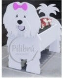 Load image into Gallery viewer, Bring some canine charm to your home with our adorable Coton de Tulear Dog Planter. Not only does it welcome guests with its cute design, but you can also add a custom dog tag with your pet's name for an extra personal touch (available through our dog tag listing). The perfect gift for dog lovers, this planter is sure to bring a smile to anyone's face. Get yours now and show your love for man's best friend!