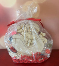 Load image into Gallery viewer, Keep the littles busy this year with these fun Christmas Paint Kits featuring your choice of a Reindeer, Santa, a Snowman or a Christmas Dragon.  Masking is left on wood design to help children with painting them.  Peel each part before painting.