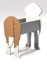 Load image into Gallery viewer, Let this adorable St. Bernard Planter Box welcome guests to your home.
Custom painting available.  Additional fee may apply.