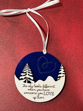 Load image into Gallery viewer, This beautiful The Sky Looks Different ornament is sure to become a cherished memorial to those we love.  