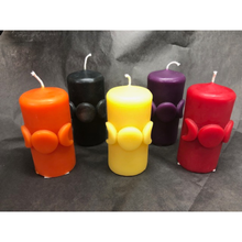 Load image into Gallery viewer, Moon Phase / Triple Goddess Beeswax Candle